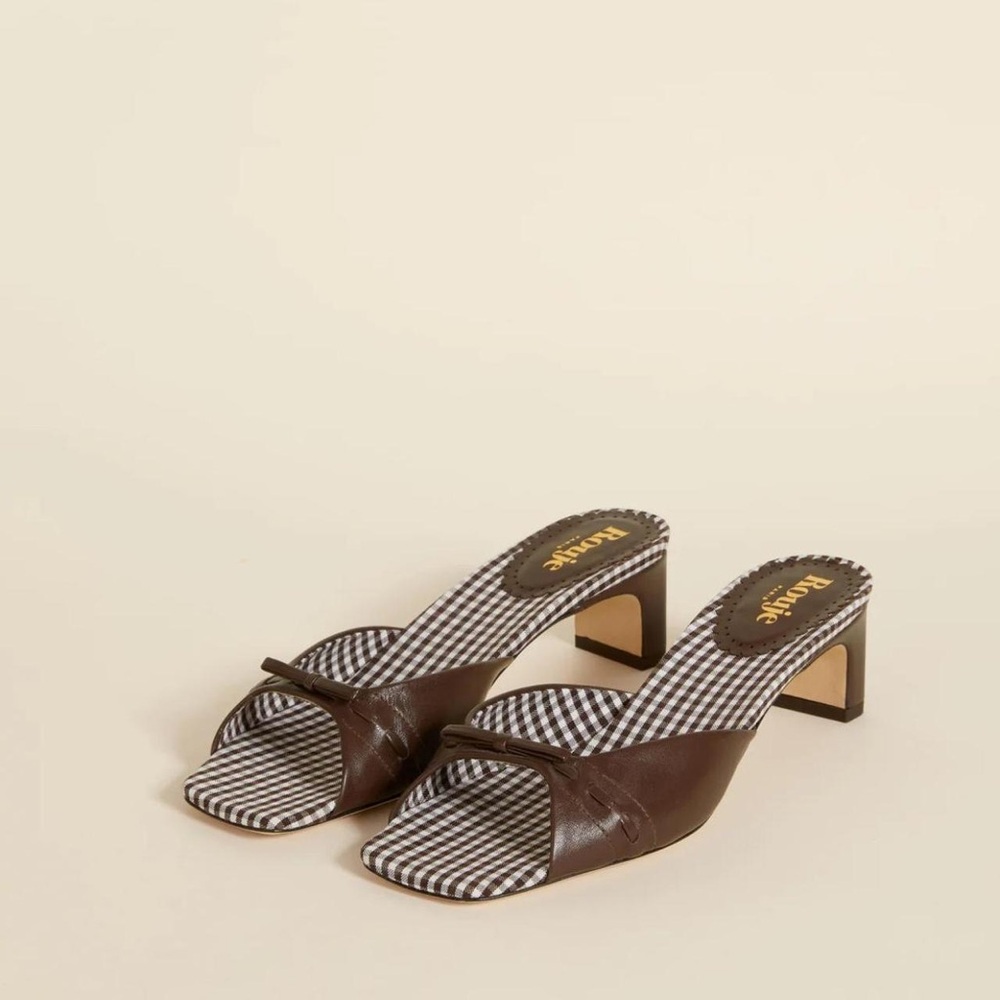 Rouje Philea Mules - Brown, size 39